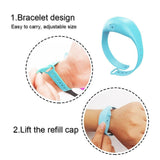 Bracelet silicone distributeur de gel pratique et facile d'utilisation