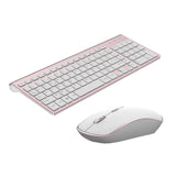 Clavier et souris sans fil, Ultra-Slim AZERTY, Silencieux Ergonomique