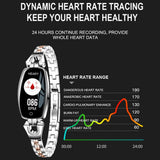 Élégante montre connectée pour femme, légère et confortable