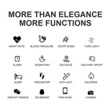 Élégante montre connectée pour femme, légère et confortable