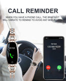 Élégante montre connectée pour femme, légère et confortable