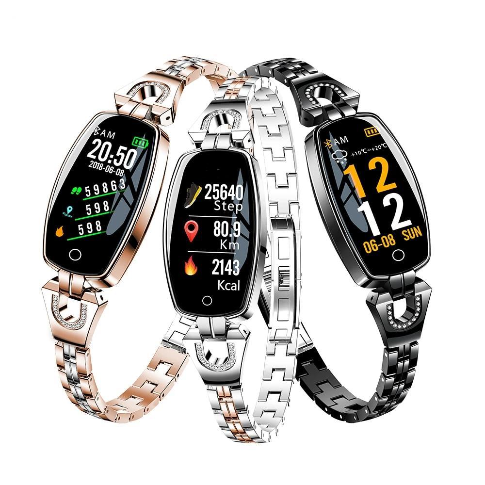 Montre Connectée Femme Élégante Waterproof IP67 Smartwatch Design Cardio  Sommeil