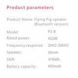 Enceinte Bluetooth Compacte et Puissante en forme de Cochon