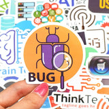 Lot de 50 autocollants décoratifs pour vos tablettes, PC, smartphones. libclic.com