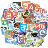 Lot de 50 autocollants décoratifs pour vos tablettes, PC, smartphones. libclic.com