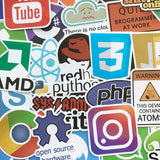 Lot de 50 autocollants décoratifs pour vos tablettes, PC, smartphones. libclic.com