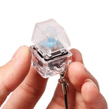 Porte-clés anti-stress à clavier mécanique avec lumière LED