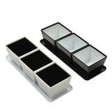 Service pour geek, trois pièces en forme touches de clavier + son plat libclic.com