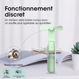 Mini ventilateur portable 2000 mAh USB rechargeable – 3 vitesses