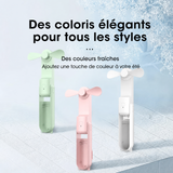 Mini ventilateur portable 2000 mAh USB rechargeable – 3 vitesses