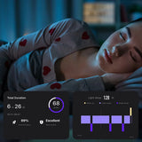 Bague connectée, avec boîtier de charge – Suivi santé et sommeil