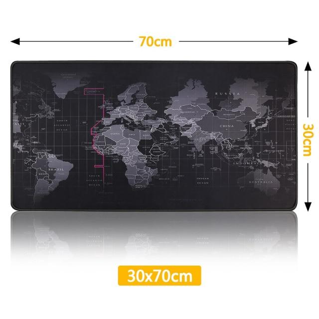 Tapis de souris de jeu - Carte du monde - 800 x 300 x 2 mm - XL - Tapis de  table de grande taille - Amélioration de la précision et de la vitesse